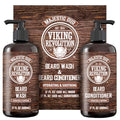 Beard Wash & Conditioner Set - Majestic Oud - 17 oz — Pack of 2, Beard Care