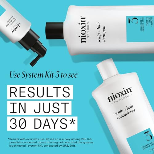 Nioxin System 3 Conditioner 16.9 Fl Oz for Colored & Dry Hair - Thinning Hair Care