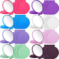 Mini Folding Makeup Mirror Set - 80 Pcs Compact Round Handheld Mirrors