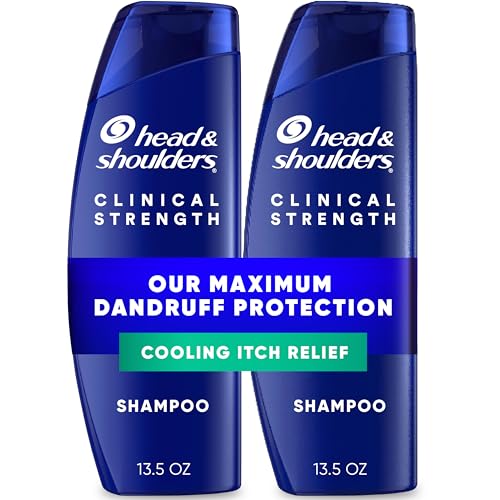 Head & Shoulders Clinical Strength Intensive Itch Relief Shampoo Twin Pack with Cooling Menthol, 13.5 fl oz x2