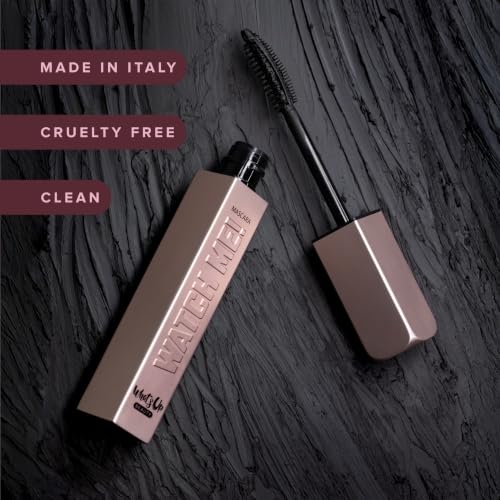 Volumizing and Lengthening Mascara - Black, Peptide & Vitamin B5, Cruelty-Free, Made in Italy - Watch Me!