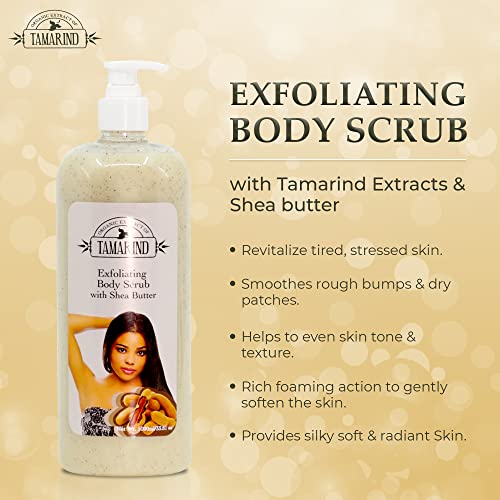 OMIC Organic Tamarind Body Wash 33.8 Fl Oz Pack of 2 - Exfoliating with Tamarind Oil & Shea Butter