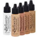 Airbrush Makeup Foundation Set with 4 Medium Shades & Primer - Natural, Long-Wear