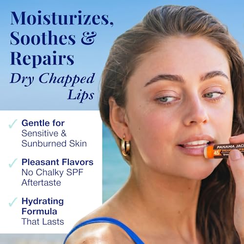 SPF 45 Sunscreen Lip Balm Set - Dreamsicle Flavor, Pack of 7