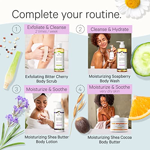 Lavender Shea Body Lotion & Gentle Lavender Body Wash for Sensitive Dry Skin