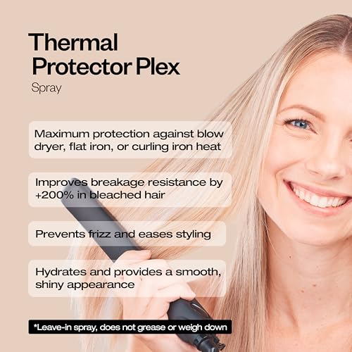Plex Thermal Protector Spray for Damaged Hair - Heat & Breakage Protection with Keratin, 200ml