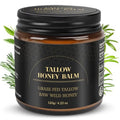 Beef Tallow for Skin,Tallow and Honey Balm,Organic Grass-Fed Beef Tallow Balm with Honey, Face and Body Moisturizer(120g)
