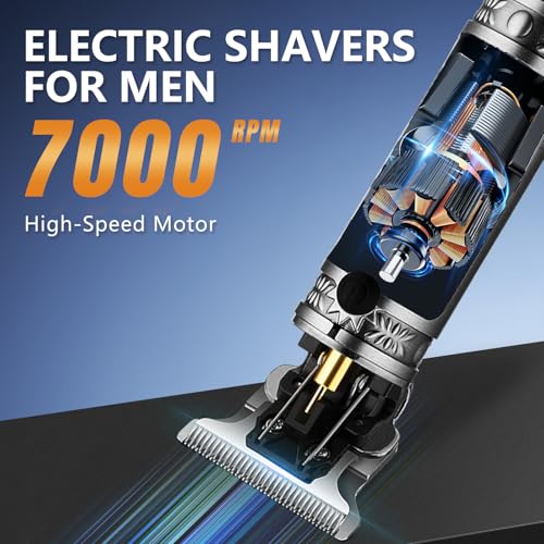 Saoilli 2 Pack Beard Trimmer for Men, Zero Gapped T-Blade Clippers, Cordless