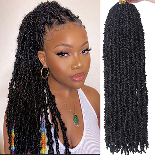 30 Inch Lightweight Butterfly Locs Crochet Hair - 6 Packs, 1B# Variation