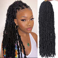 30 Inch Lightweight Butterfly Locs Crochet Hair - 6 Packs, 1B# Variation