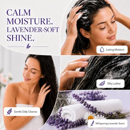 Ginger Lily Farms Lavender Chamomile Moisturizing Shampoo 12oz Pack of 6 - All Hair Types