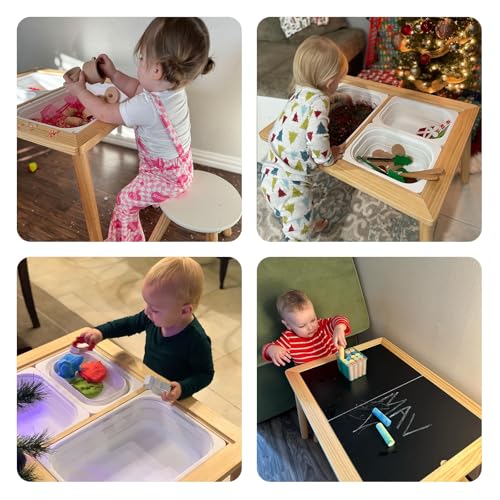 Toddler Sensory Play Table with Storage Bins for Sand & Water - 3 to 5 Years