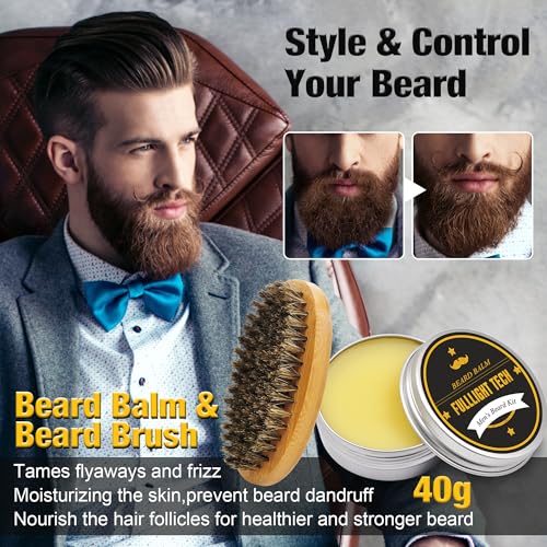 Cool Mens Gifts Beard Kit + Beard Balms