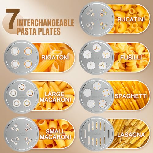 Pasta Press Attachment for KitchenAid Stand Mixer with 7 Discs