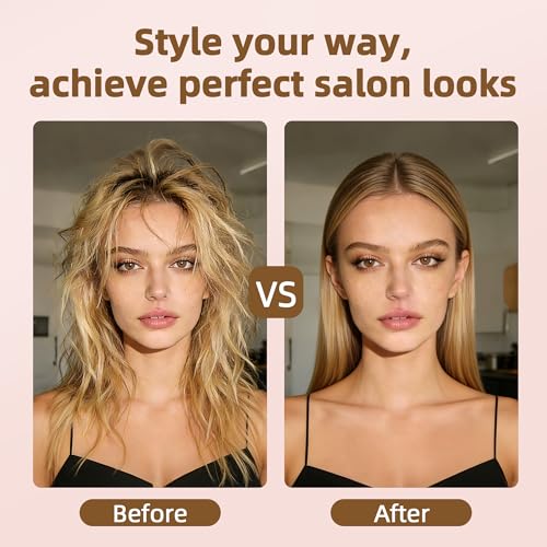 2-in-1 Thermal Curling Brush and Iron - 1.5 Inch Hot Round Styling Tool