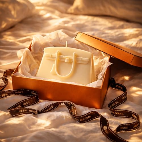 Luxury Handbag Candle in Gift Box - Designer-Inspired Home Decor for Women