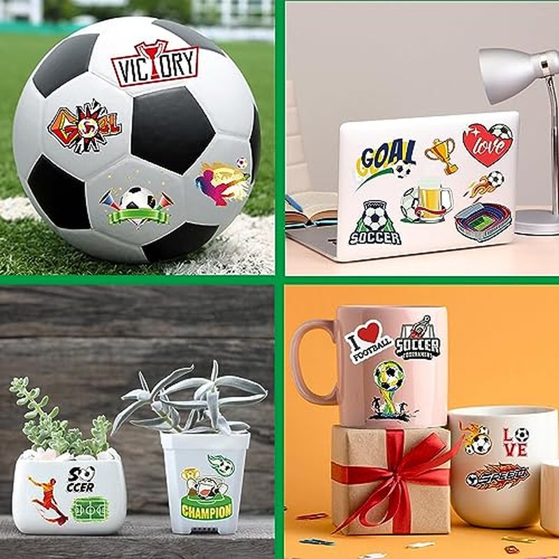 200 Pcs Soccer Sports Temporary Tattoos for Kids, Glow In The Dark Tattoos for Boys and Girls, Soccer Fake Tattoo Stickers for Adults Kids Goody Bag Stuffers Prizes Party Favors