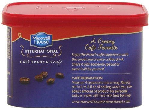 Maxwell House International Cafe Francais Coffee Can Set - 7.6 Ounce, Pack of 8