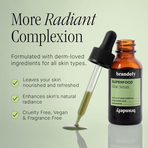 Hydrating Face Serum with Superfoods, Hyaluronic Acid & Niacinamide - Vegan & Cruelty-Free