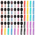 Mini Wet Comb and Brush Set - Elegant Color, 56 Pieces with Travel-Friendly Design