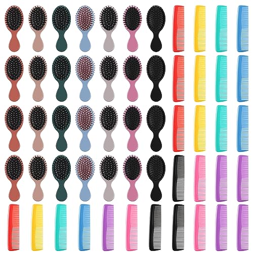 Mini Wet Comb and Brush Set - Elegant Color, 56 Pieces with Travel-Friendly Design