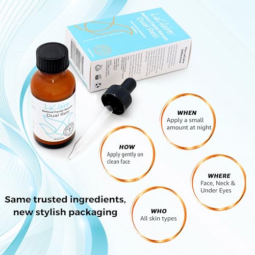 Skincare Duo: 1 Unit of Retinol Face Serum + 1 Unit of Vitamin C+ Serum, Anti-Aging, Brightening, Firming, Smoothing, 30 ml Each