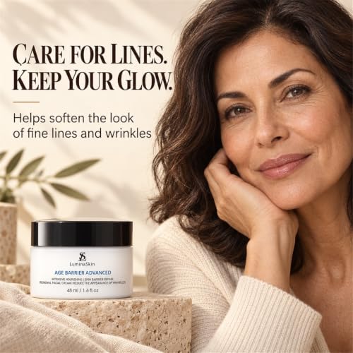 Age Barrier Advanced Wrinkle Fix & Interrupter Face Cream 1.6 Fl Oz - Anti-Aging Moisturizer with Carnosine & Peptides
