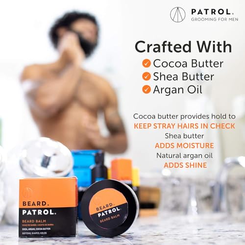 Bump Patrol Beard Balm with Argan Oil - 2 oz | Tames, Softens & Shapes Beard