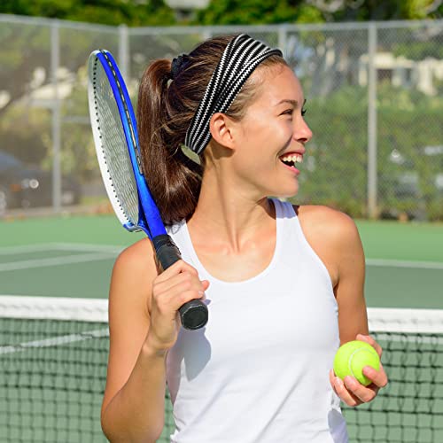 36 Pack Women’s Non-Slip Wide Headbands for Yoga Workout & Running