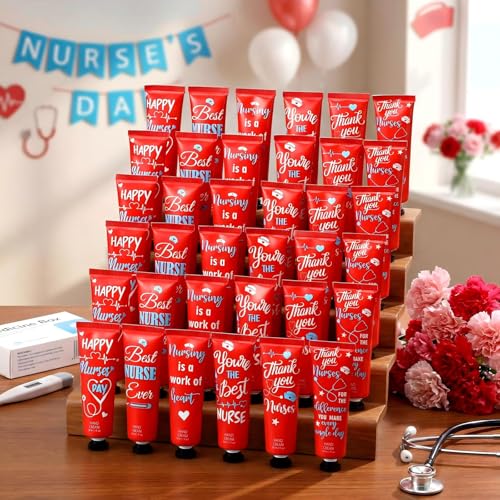 36 Pack Travel Size Hand Cream Set for Nurses - Moisturizing & Giftable