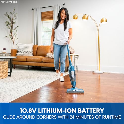Vacmaster Blue 10.8V Cordless 2-in-1 Stick & Handheld Vacuum Cleaner