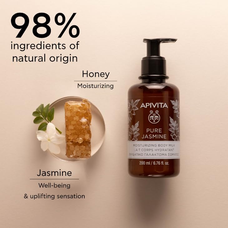 Moisturizing Body Milk with Jasmine & Honey - Soothing Natural Skincare