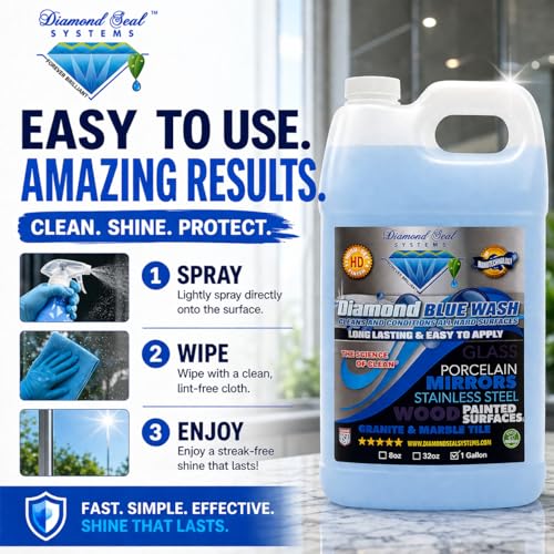 Nano-Tech Multi-Surface Glass & Surface Cleaner Spray 128 Oz - USA Made
