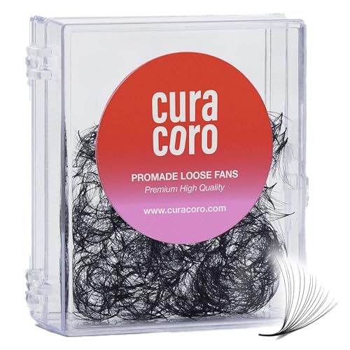 Curacoro Promade 6D Volume Lash Fans - 0.07 D Curl, 13mm, Pack of 480+