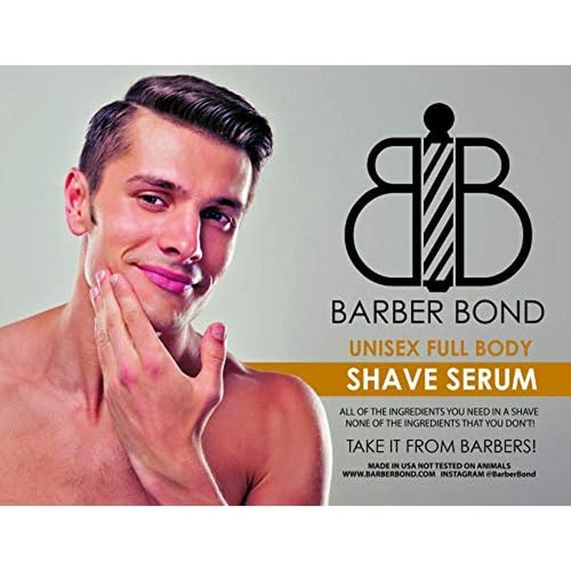 Barber Bond¢ç Premium Unisex Full Body Shave Serum (8oz) Clear Shave Gel