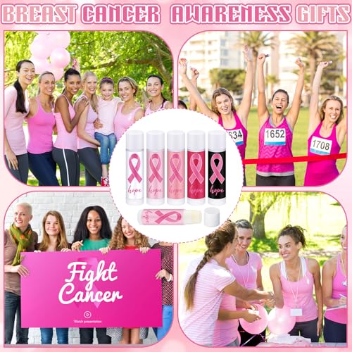 Siifert 150 Pack Breast Cancer Awareness Lip Balms with Pink Ribbon Party Favor