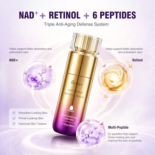 Retinol Peptide Serum for Face & Neck 1.7 Fl Oz - Firming Anti-Aging Skin Care
