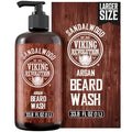 Beard Wash Sandalwood 33.8 fl oz - Hydrating Beard Shampoo for Growth & Softness