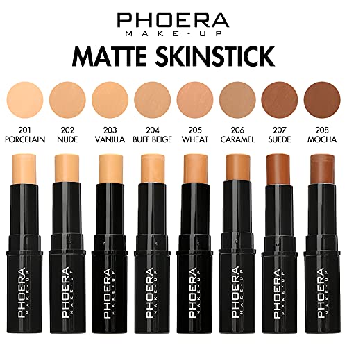 MISKEEN Concealer Stick Highlighter Pen Contour Stick, Concealer Full Coverage, Waterproof Concealer Creamy Stick Contour Makeup for Eyes and Dark Circles (205 Wheat)