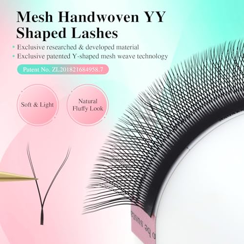 YY Lash Extensions 0.07 D 7-15mm Mix - Large Capacity 54 Rows for Professionals