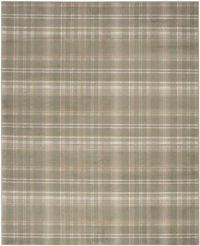 Olive 6' x 9' Area Rug - Non-Shedding, Easy Clean, Rustic & Modern Style