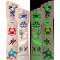 164 Pieces Luminous Ice Hockey Temporary Tattoos, Glow in The Dark Ice Hockey Themed Tattoos Stickers Party Favors for Hockey Party Decorations Supplies