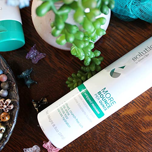 Curl Whipped Hair Mousse - Volume, Shine & Frizz Control for Wavy to Curly Hair - 8.5oz