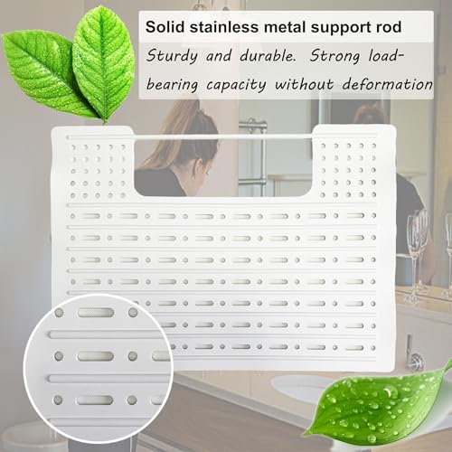 Makeup Sink Cover for Washbasin, Foldable Makeup Brush Cleaning Mat,Bathroom Makeup Tool,Silicone Sink Cover
