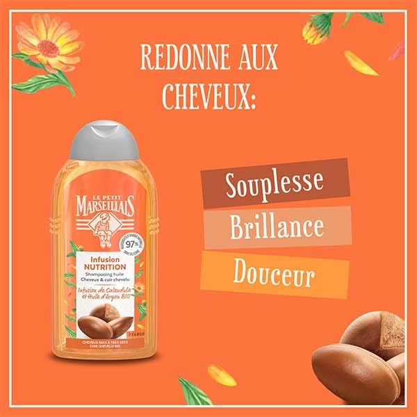 Le Petit Marseillais Nourishing Argan Oil Shampoo for Dry Hair 250ml