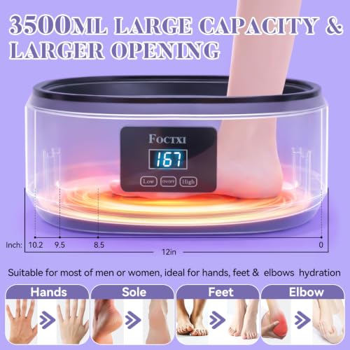 Lavender Paraffin Wax Machine for Hands & Feet - 3500ml Spa Kit with Fast Melt & Temperature Control