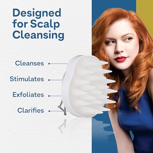 Colorproof Scalp Cleansing Brush for Optimal Hair Health ? Scalp Scrubber for Deep Cleansing ? Removes Buildup & Impurities, Promotes Shinier & Stronger Hair
