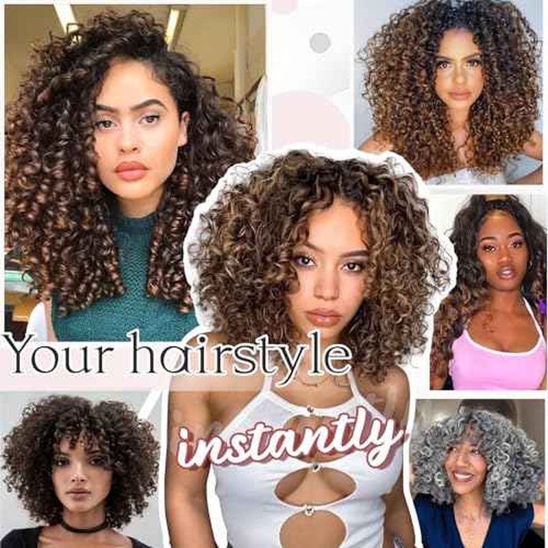 7 Packs Gogo Curl Grey Crochet Hair for Women 8 Inch Pre-Twisted Curly Crochet Hair Pre Looped Deep Ocean Water Wave Beach Curl Crochet Braids Synthetic Braiding Hair Extensions (8 Inch, 1B/Gray)