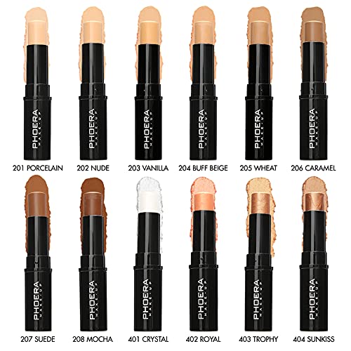 MISKEEN Concealer Stick Highlighter Pen Contour Stick, Concealer Full Coverage, Waterproof Concealer Creamy Stick Contour Makeup for Eyes and Dark Circles (205 Wheat)