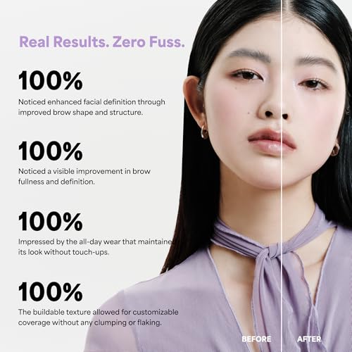 ENTROPY MAKEUP Tough Brow Finisher Toast - 2-in-1 Brow Tint Mascara with Built-In Comb